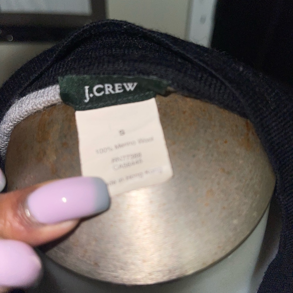J. Crew Gray and Black Cardigan - Picture 3 of 4